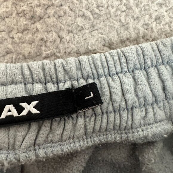 Snax Sweatpants Large Blue Drawstring Waist Cotton Fleece Peru - Picture 9 of 13